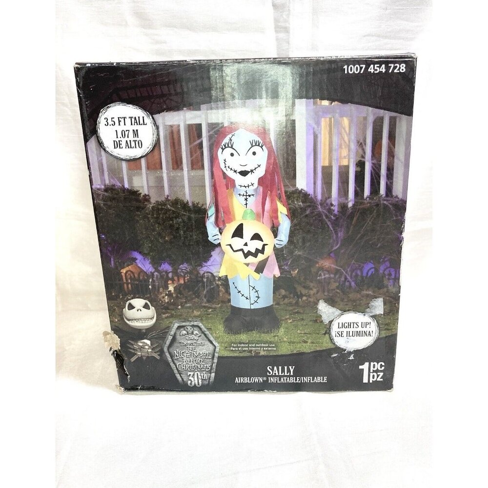 Nightmare Before Christmas Halloween Inflatable SALLY 5Ft Lights Up New